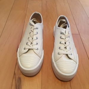 H&M x Divided white sneakers
